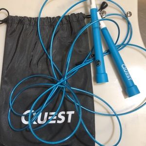Quest jump rope with drawstring bag